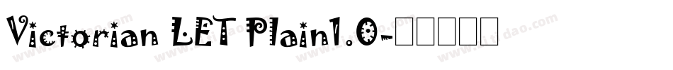 Victorian LET Plain1.0字体转换